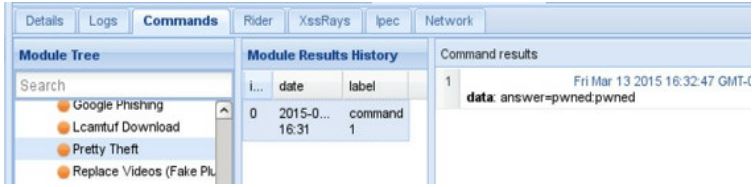 BeEF Credentials Extraction